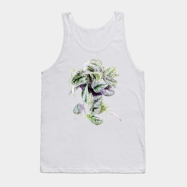 Satin Pothos Watercolor Tank Top by joanniecandi